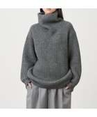 【エイトン/ATON】のYAK WOOL オーバーサイズタートルネックセーター GRAY|ID: prp329100004331754 ipo3291000000030075913