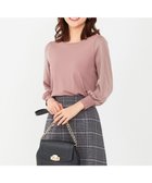 【エニィ スィス/any SiS】の【洗える】異素材コンビ ニット 人気、トレンドファッション・服の通販 founy(ファニー) ファッション Fashion レディースファッション WOMEN トップス・カットソー Tops/Tshirt ニット Knit Tops A/W・秋冬 Aw・Autumn/Winter・Fw・Fall-Winter コンビ Combination サテン Satin シンプル Simple ストレッチ Stretch セーター Sweater ヴィンテージ Vintage 再入荷 Restock/Back In Stock/Re Arrival 洗える Washable ビジネス 仕事 通勤 Business thumbnail ピンク|ID: prp329100004333212 ipo3291000000030095179