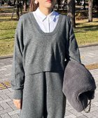 【グリーンパークス/Green Parks】の2WAY ショート丈ニットプルオーバー 人気、トレンドファッション・服の通販 founy(ファニー) ファッション Fashion レディースファッション WOMEN トップス・カットソー Tops/Tshirt ニット Knit Tops カーディガン Cardigans プルオーバー Pullover NEW・新作・新着・新入荷 New Arrivals おすすめ Recommend アンサンブル Ensemble カーディガン Cardigan サロペット Overalls ショート Short デニム Denim ポケット Pocket 夏 Summer 春 Spring S/S・春夏 Ss・Spring/Summer thumbnail Gray Mixture|ID: prp329100004334047 ipo3291000000030105063