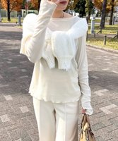 【グリーンパークス/Green Parks】のシアーベロアプルオーバー 人気、トレンドファッション・服の通販 founy(ファニー) ファッション Fashion レディースファッション WOMEN トップス・カットソー Tops/Tshirt シャツ/ブラウス Shirts/Blouses ロング / Tシャツ T-Shirts プルオーバー Pullover カットソー Cut and Sewn ベロア Velour NEW・新作・新着・新入荷 New Arrivals S/S・春夏 Ss・Spring/Summer おすすめ Recommend インナー Inner カットソー Cut And Sew シンプル Simple スリット Slit ポケット Pocket ラウンド Round 夏 Summer 春 Spring |ID:prp329100004334048