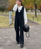 【グリーンパークス/Green Parks】のニットサロペット 人気、トレンドファッション・服の通販 founy(ファニー) ファッション Fashion レディースファッション WOMEN トップス・カットソー Tops/Tshirt ニット Knit Tops ワンピース Dress オールインワン ワンピース All In One Dress サロペット Salopette NEW・新作・新着・新入荷 New Arrivals おすすめ Recommend アンサンブル Ensemble サロペット Overalls ポケット Pocket 夏 Summer 春 Spring S/S・春夏 Ss・Spring/Summer thumbnail Black|ID: prp329100004334049 ipo3291000000030105071