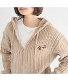 【クラフトスタンダードブティック/CRAFT STANDARD BOUTIQUE】のアニマル刺繍ニットZIPパーカー Beige|ID: prp329100004334108 ipo3291000000030395075