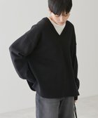 【アメリカンホリック/AMERICAN HOLIC】のVネックニットプルオーバー Black|ID: prp329100004334114 ipo3291000000031891808