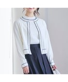 【エニィ スィス/any SiS】の【アンサンブル対応】バイカラーニット カーディガン オフ×ネイビー|ID: prp329100004334133 ipo3291000000032679031