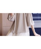 【ティアクラッセ/Tiaclasse】の【洗える】ボリューム袖ハイネックブラウス グレージュ|ID: prp329100004334134 ipo3291000000033529771
