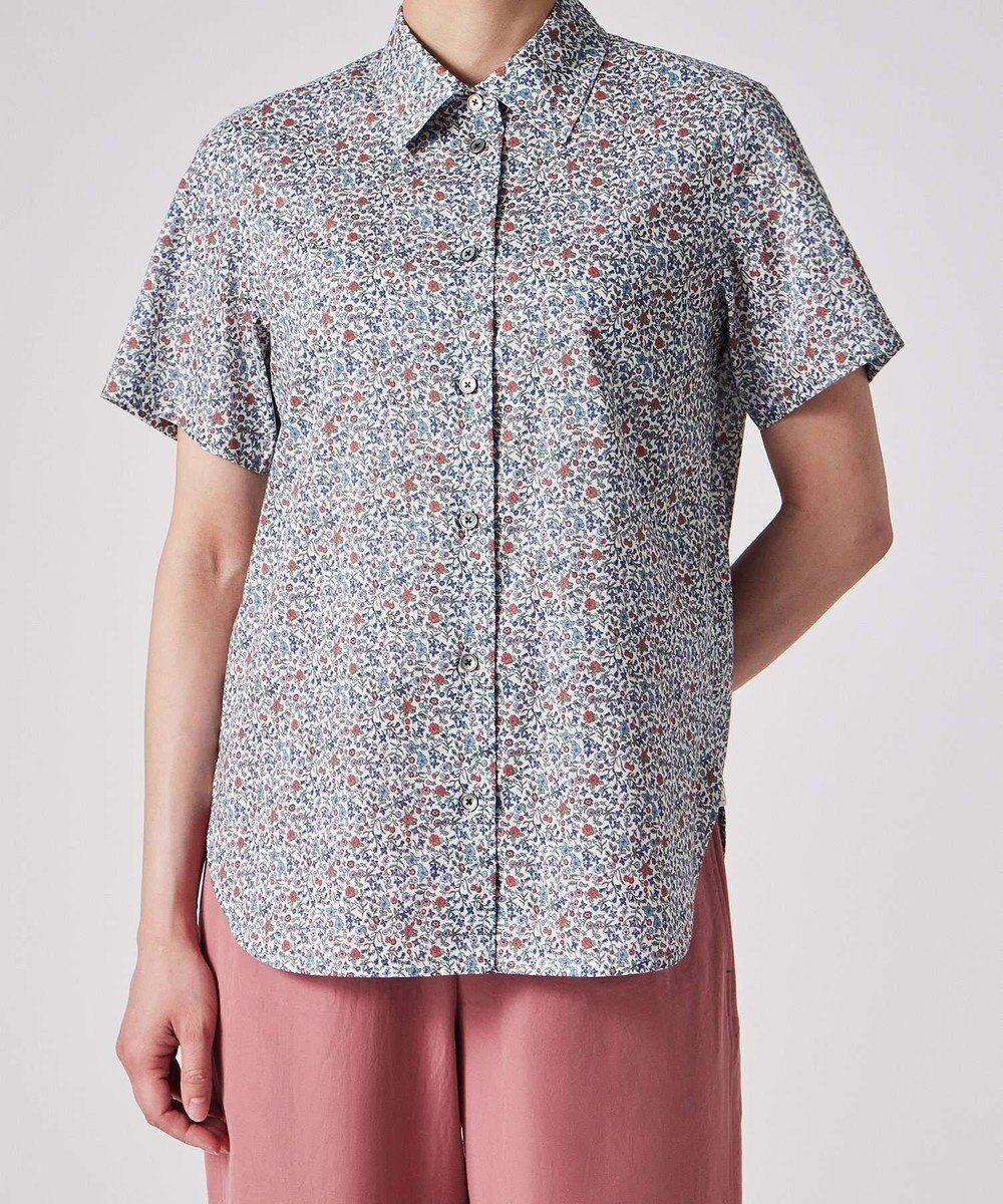 【ポール スミス/Paul Smith】のリバティプリント 半袖シャツ インテリア・キッズ・メンズ・レディースファッション・服の通販 founy(ファニー) 　ファッション　Fashion　レディースファッション　Ladies' Fashion Online　トップス・カットソー　Tops/Tshirt　シャツ/ブラウス　Shirts/Blouses　おすすめ　Recommend　カラフル　Colorful　デニム　Denim　プリント　Print　ベーシック　Basic　半袖　Short Sleeve　夏　Summer　旅行　Travel　S/S・春夏　Ss・Spring/Summer　A/W・秋冬　Aw・Autumn/Winter・Fw・Fall-Winter　オフホワイト|ID: prp329100004334143 ipo3291000000032476361