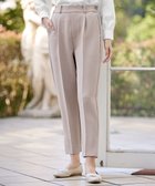 【ティアクラッセ/Tiaclasse】の【ストレッチジョーゼット】スリットテーパードパンツ グレージュ|ID: prp329100004335214 ipo3291000000033645701