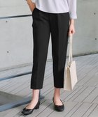 【ティアクラッセ/Tiaclasse】の【ストレッチジョーゼット】スリットテーパードパンツ ブラック|ID: prp329100004335214 ipo3291000000035673784