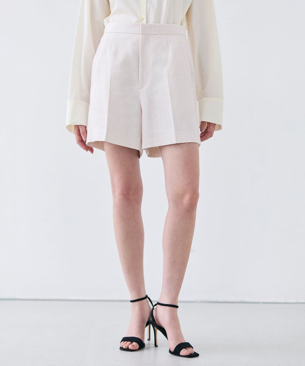 【ベイジ,/BEIGE,】のCRINUM / リネンショートパンツ 人気、トレンドファッション・服の通販 founy(ファニー) 　ファッション　Fashion　レディースファッション　WOMEN　パンツ　Pants　ハーフ / ショートパンツ　Short Pants　NEW・新作・新着・新入荷　New Arrivals　イタリア　Italy　ショート　Short　シンプル　Simple　ジャケット　Jacket　セットアップ　Set Up　センター　Center　リネン　Linen　夏　Summer　春　Spring　S/S・春夏　Ss・Spring/Summer　 other-1|ID: prp329100004336202 ipo3291000000030125955