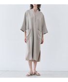 【ベイジ,/BEIGE,】の【洗える】RUE / クロスオーバーVネックワンピース Taupe|ID:prp329100004336203