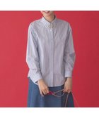 【組曲/KUMIKYOKU】のコットンシャーティング ベーシックシャツ 人気、トレンドファッション・服の通販 founy(ファニー) ファッション Fashion レディースファッション Fashion for Women トップス・カットソー Cut & Sew Tops シャツ・ブラウス・オフィスカジュアル Elegant Blouses & Button-Ups ストライプ Stripe, Striped Pattern 定番 Standard, Basic Item ベーシック Basic, Essential A/W・秋冬 Autumn/Winter S/S・春夏 SS, Spring/Summer, Warm Season 夏 Summer thumbnail サックスブルー系1|ID: prp329100004336230 ipo3291000000033712683