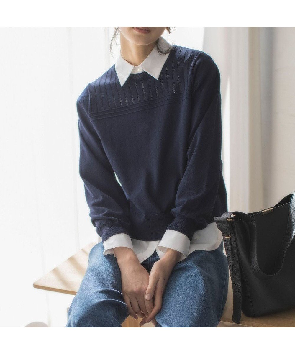 【組曲/KUMIKYOKU】のコットンシャーティング ベーシックシャツ インテリア・キッズ・メンズ・レディースファッション・服の通販 founy(ファニー) ファッション Fashion レディースファッション Fashion for Women トップス・カットソー Cut & Sew Tops シャツ・ブラウス・オフィスカジュアル Elegant Blouses & Button-Ups ストライプ Stripe, Striped Pattern 定番 Standard, Basic Item ベーシック Basic, Essential A/W・秋冬 Autumn/Winter S/S・春夏 SS, Spring/Summer, Warm Season 夏 Summer アイボリー系|ID: prp329100004336230 ipo3291000000034595654