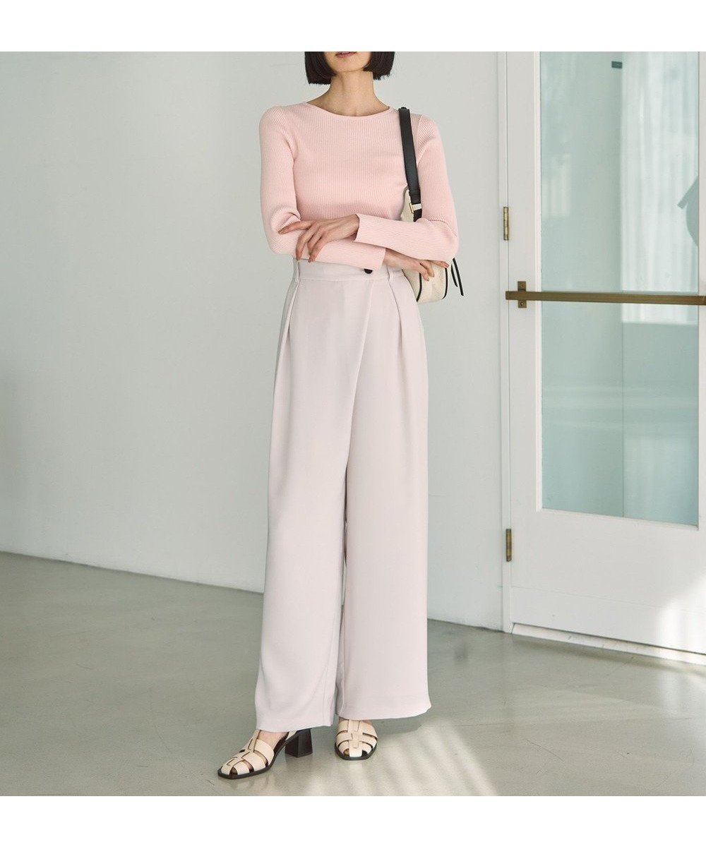 【アンフィーロ 自由区/UNFILO】の【洗える/UVケア】アシンメトリー ラップパンツ 人気、トレンドファッション・服の通販 founy(ファニー) 　ファッション　Fashion　レディースファッション　Fashion for Women　パンツ　Pants & Trousers　おすすめ　Recommended / Our Picks　アシンメトリー　Asymmetrical Style　ウォッシャブル　Machine Washable　ストレート　Straight, Straight Cut　セットアップ　Set-Up, Coordinated Outfit　ダブル　Double, Double-Breasted　ラップ　Wrap, Wrap Design　リラックス　Relax, Relaxed Fit　ワイド　Wide, Wide Fit　吸水　Absorbent, Quick-Dry　夏　Summer　春　Spring　S/S・春夏　SS, Spring/Summer, Warm Season　洗える　Machine Washable　 other-1|ID: prp329100004336355 ipo3291000000033347716