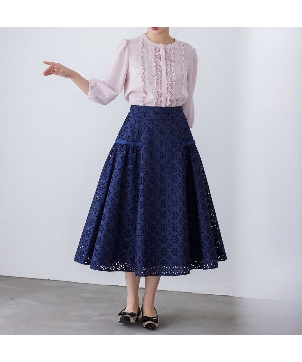 【トッカ/TOCCA】の【洗える】FLOWER STORM スカート インテリア・キッズ・メンズ・レディースファッション・服の通販 founy(ファニー) 　ファッション　Fashion　レディースファッション　WOMEN　スカート　Skirt　フラワー　Flower　夏　Summer　春　Spring　S/S・春夏　Ss・Spring/Summer　洗える　Washable　ネイビー系|ID: prp329100004336366 ipo3291000000031743311