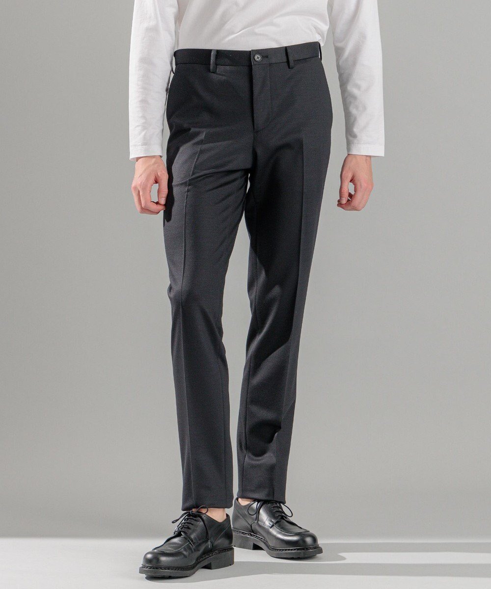 【ジョゼフ オム/JOSEPH HOMME / MEN】の新素材【抜群のストレッチ性/セットアップ対応可】スプリングウールジャージー テーパードパンツ / CITY インテリア・キッズ・メンズ・レディースファッション・服の通販 founy(ファニー) 　ファッション　Fashion　メンズファッション　Fashion for Men　ボトムス　Bottoms　ストレッチ　Stretch, Stretchy Fabric　スラックス　Slacks, Dress Pants　セットアップ　Set-Up, Coordinated Outfit　テーパード　Tapered, Tapered Pants　フラップ　Flap, Flap Pocket　ボトム　Bottoms, Lower Wear　ポケット　Pocket, Pocket Detail　冬　Winter / This Winter　夏　Summer　春　Spring　S/S・春夏　SS, Spring/Summer, Warm Season　ブラック系|ID: prp329100004337516 ipo3291000000033640111