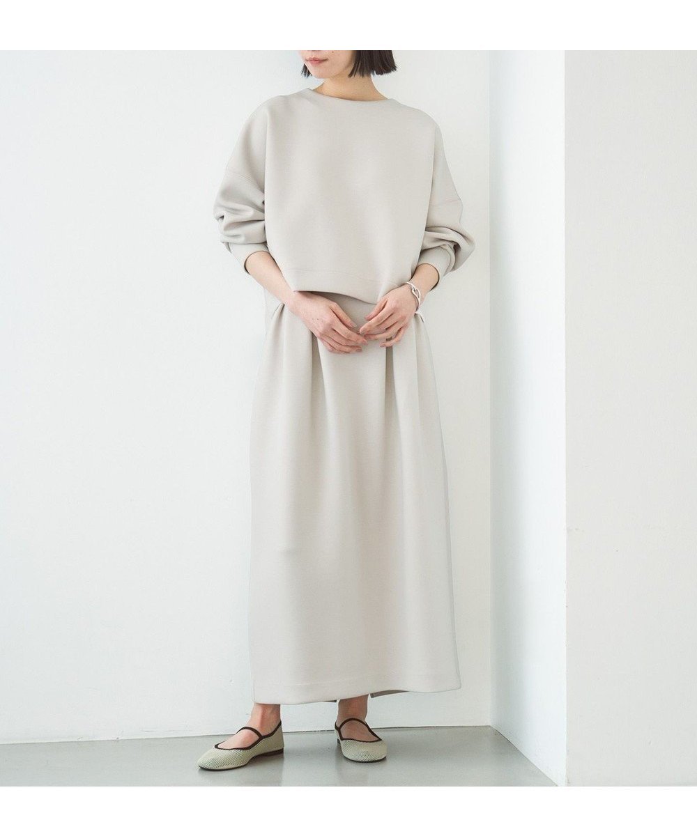 【アンフィーロ 自由区/UNFILO】の【洗える/ストレッチ】BEAUTY FORM JERSEY コクーン スカート インテリア・キッズ・メンズ・レディースファッション・服の通販 founy(ファニー) 　ファッション　Fashion　レディースファッション　Fashion for Women　スカート　Skirts　洗える　Machine Washable　コクーン　Cocoon, Cocoon Silhouette　軽量　Lightweight, Ultra Light　ストレッチ　Stretch, Stretchy Fabric　スリット　Slit, Slit Detail　セットアップ　Set-Up, Coordinated Outfit　フォルム　Silhouette, Form　A/W・秋冬　Autumn/Winter　S/S・春夏　SS, Spring/Summer, Warm Season　おすすめ　Recommended / Our Picks　夏　Summer　グレージュ|ID: prp329100004337546 ipo3291000000032559907