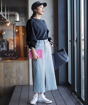 【エニィファム/any FAM】の【洗濯機可/ストレッチ】フロントスリットデニムスカート 人気、トレンドファッション・服の通販 founy(ファニー) ファッション Fashion レディースファッション WOMEN スカート Skirt デニムスカート Denim Skirts ストレッチ Stretch スリット Slit デニム Denim 夏 Summer 春 Spring S/S・春夏 Ss・Spring/Summer |ID:prp329100004337558