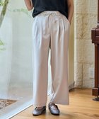 【エニィファム/any FAM】の【洗濯機可/ウエストゴム/ストレッチ/UVケア】イージーケアライトストレッチワイドパンツ ベージュ|ID: prp329100004337561 ipo3291000000033566188