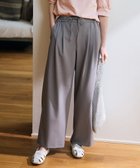 【エニー/ANY】の【洗濯機可/ウエストゴム/ストレッチ/UVケア】イージーケアライトストレッチワイドパンツ チャコール|ID: prp329100004337561 ipo3291000000034296257