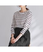 【23区/NIJYUSANKU】の【SLOW/洗える】ミドルフライスジャージー ロングTシャツ 人気、トレンドファッション・服の通販 founy(ファニー) ファッション Fashion レディースファッション WOMEN トップス・カットソー Tops/Tshirt シャツ/ブラウス Shirts/Blouses ロング / Tシャツ T-Shirts カットソー Cut and Sewn 春 Spring 洗える Washable カットソー Cut And Sew ストレッチ Stretch スリーブ Sleeve フィット Fit ベーシック Basic ボーダー Border 無地 Plain Color ロング Long S/S・春夏 Ss・Spring/Summer 再入荷 Restock/Back In Stock/Re Arrival 夏 Summer 2023春夏・S/S Ss,Spring/Summer,2023 2023年 2023 thumbnail ホワイト×ダークブラウンボーダー|ID: prp329100004339426 ipo3291000000030257316