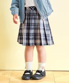 【エニファム/any FAM / KIDS】のプリーツ スカパン ネイビー×チェック|ID: prp329100004340173 ipo3291000000031961429