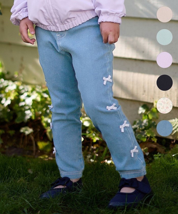 【エニィ/ANY / KIDS】の7daysドリームストレッチパンツ インテリア・キッズ・メンズ・レディースファッション・服の通販 founy(ファニー) https://founy.com/ ファッション Fashion キッズファッション Fashion for Kids ボトムス Bottoms 春 Spring ガーリー Girly, Feminine Style ストレッチ Stretch, Stretchy Fabric ストレート Straight, Straight Cut デニム Denim, Jeans Material ポケット Pocket, Pocket Detail ラベンダー Lavender リボン Ribbon, Bow S/S・春夏 SS, Spring/Summer, Warm Season 夏 Summer |ID: prp329100004340174 ipo3291000000033394454