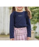 【エニファム/any FAM / KIDS】のチュールフリル 長袖Tシャツ ネイビー|ID:prp329100004340177