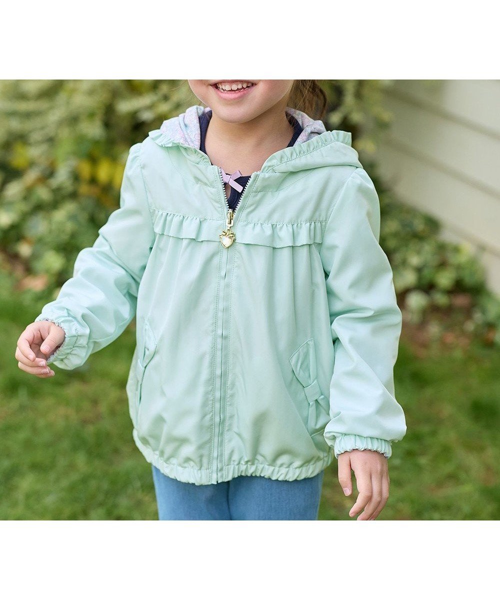 【エニファム/any FAM / KIDS】のシャカシャカ リバーシブルゾン インテリア・キッズ・メンズ・レディースファッション・服の通販 founy(ファニー) 　ファッション　Fashion　キッズファッション　Fashion for Kids　アウター　Coat Outerwear /Kids　春　Spring　ジャケット　Jacket, Outerwear　チャーム　Charm, Pendant　ブルゾン　Blouson, Bomber Jacket　ポケット　Pocket, Pocket Detail　羽織　Haori, Light Jacket　無地　Plain, Solid Color　リバーシブル　Reversible, Two-Sided　リボン　Ribbon, Bow　S/S・春夏　SS, Spring/Summer, Warm Season　夏　Summer　ミント|ID: prp329100004340179 ipo3291000000032308666