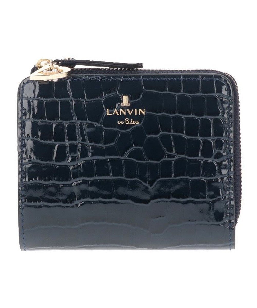 【ランバン オン ブルー/LANVIN en Bleu】のマゼンダ Lファスナー二つ折り財布 インテリア・キッズ・メンズ・レディースファッション・服の通販 founy(ファニー) 　ファッション　Fashion　レディースファッション　WOMEN　財布　Wallets　ラグジュアリー　Luxury　人気　Popularity　財布　Wallet　ネイビー|ID: prp329100004340238 ipo3291000000030267629