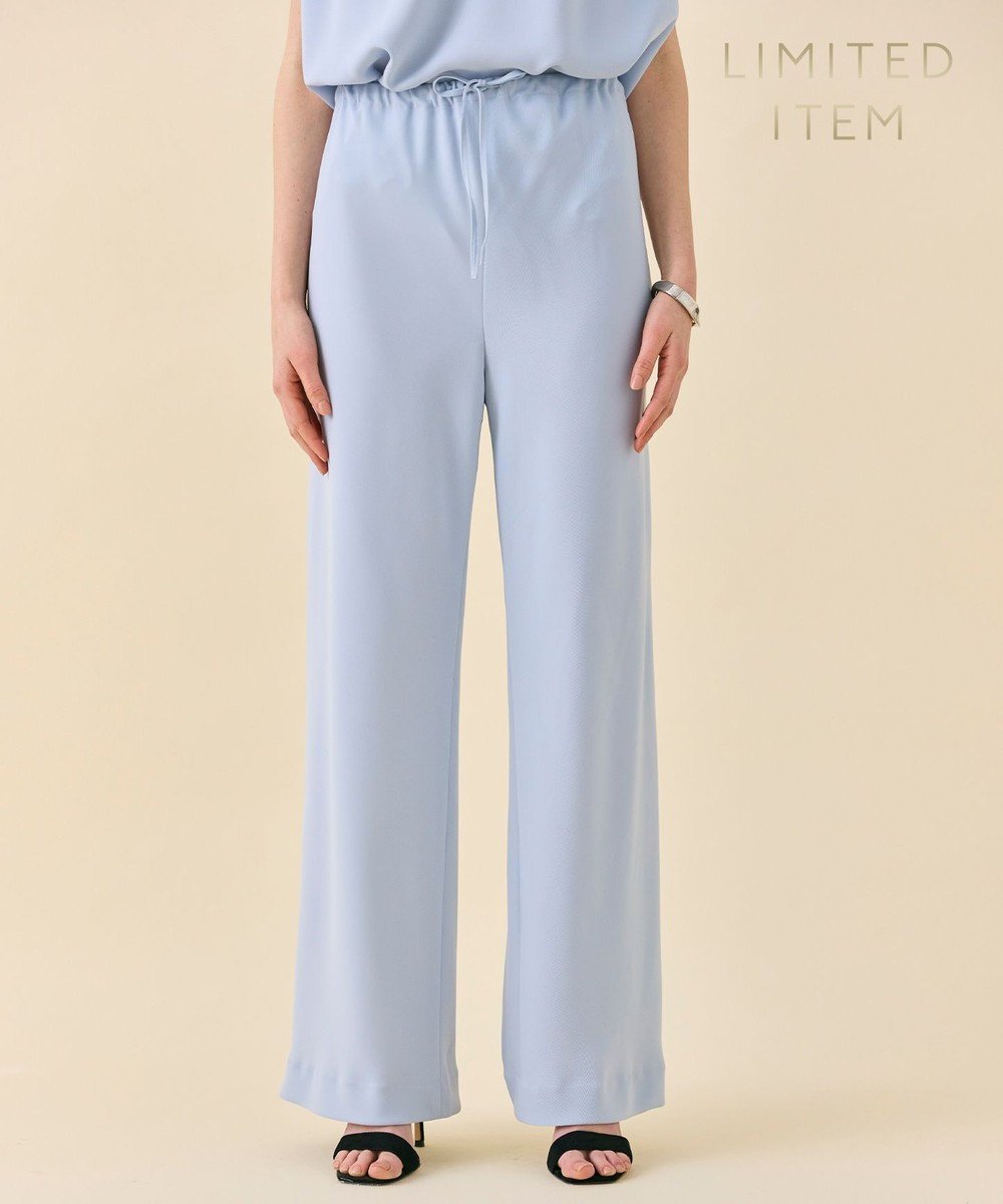 【ベイジ,/BEIGE,】の【WEB限定・洗える】CELOSIA / ドロストワイドパンツ インテリア・キッズ・メンズ・レディースファッション・服の通販 founy(ファニー) 　ファッション　Fashion　レディースファッション　Fashion for Women　パンツ　Pants & Trousers　ワイド　Wide, Wide Fit　夏　Summer　春　Spring　S/S・春夏　SS, Spring/Summer, Warm Season　洗える　Machine Washable　Sax|ID: prp329100004340291 ipo3291000000035635579