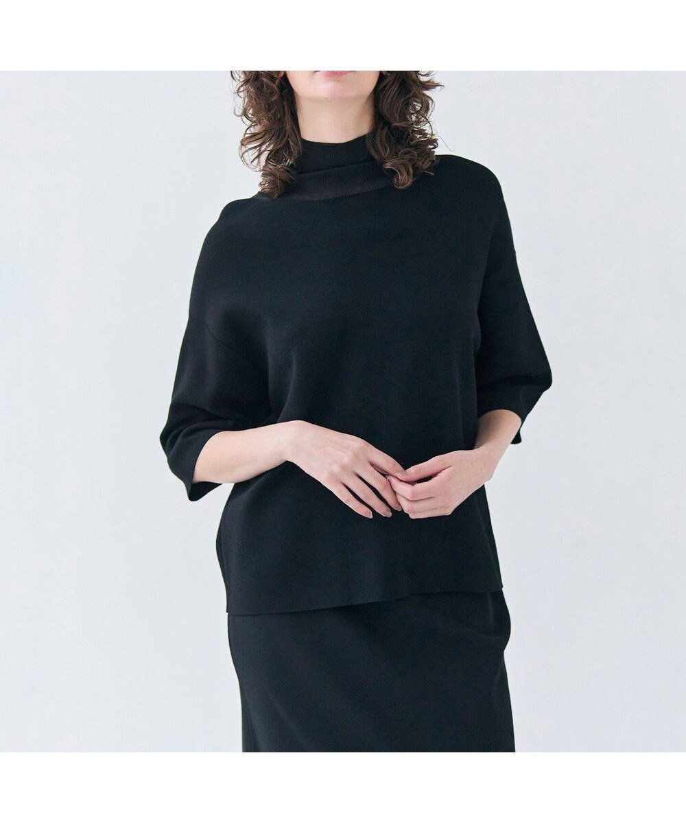 【ベイジ,/BEIGE,】の【洗える】LAURA / 半袖タートルニットトップス インテリア・キッズ・メンズ・レディースファッション・服の通販 founy(ファニー) ファッション Fashion レディースファッション Fashion for Women トップス・カットソー Cut & Sew Tops ニット Knit Tops & Sweaters セーター Sweater, Knitwear タートルネック Turtleneck, High Neck バランス Balance, Style Balance ボトム Bottoms, Lower Wear ロング Long, Long-Length ワイド Wide, Wide Fit 人気 Popular, Best Seller ビジネス 仕事 通勤 Business / Work / Commuting 半袖 Short Sleeve, Half Sleeve 夏 Summer 定番 Standard, Basic Item 春 Spring S/S・春夏 SS, Spring/Summer, Warm Season 洗える Machine Washable 秋 Autumn Black|ID: prp329100004340294 ipo3291000000033569806