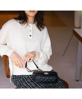 【組曲/KUMIKYOKU】 カシミヤブレンドバルキーポロ ニット人気、トレンドファッション・服の通販 founy(ファニー) ファッション Fashion レディースファッション WOMEN トップス・カットソー Tops/Tshirt ニット Knit Tops アイレット Eyelet アクリル Acrylic スマート Smart セーター Sweater タートル Turtle トレンド Trend フェミニン Feminine フォルム Form ポロシャツ Polo Shirt 再入荷 Restock/Back In Stock/Re Arrival A/W・秋冬 Aw・Autumn/Winter・Fw・Fall-Winter |ID:prp329100004340314