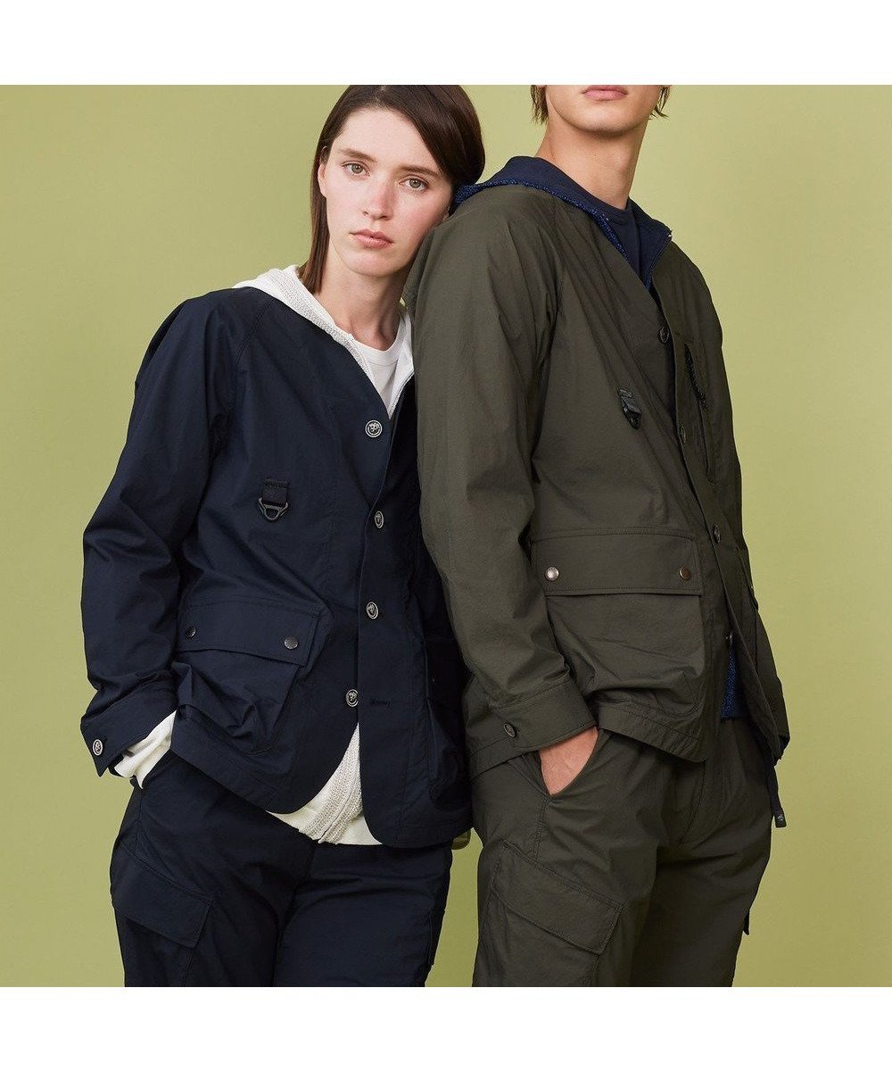 【ジョセフ アブード マウンテン/JOSEPH ABBOUD MOUNTAIN】の【軽量】ハイパワーストレッチカルゼ ノーカラーアウトドアブルゾン インテリア・キッズ・メンズ・レディースファッション・服の通販 founy(ファニー) 　ファッション　Fashion　レディースファッション　Ladies' Fashion Online　アウター　Coat Outerwear　ジャケット　Jackets　ブルゾン　Blouson/Jackets　アウトドア　Outdoor　サングラス　Sunglasses　ジャケット　Jacket　ブルゾン　Blouson　夏　Summer　春　Spring　S/S・春夏　Ss・Spring/Summer　軽量　Lightweight　ネイビー系|ID: prp329100004341003 ipo3291000000032662747