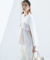 【23区/NIJYUSANKU】の【洗える】ライトクロスビスチェコンビ ジャージー カットソー 人気、トレンドファッション・服の通販 founy(ファニー) ファッション Fashion レディースファッション WOMEN トップス・カットソー Tops/Tshirt シャツ/ブラウス Shirts/Blouses ロング / Tシャツ T-Shirts カットソー Cut and Sewn ビスチェ Bustier イレギュラー Irregular 春 Spring 洗える Washable カットソー Cut And Sew コクーン Cocoon コンパクト Compact シルク Silk シルケット Mercerization ジャケット Jacket ジャージー Jersey セットアップ Set Up ティアード Tiered ドレープ Drape 定番 Standard ビスチェ Bustier ワイド Wide S/S・春夏 Ss・Spring/Summer 夏 Summer 2025年 2025 2025春夏・S/S Ss,Spring/Summer,2025 |ID:prp329100004341749
