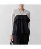 【23区/NIJYUSANKU】の【洗える】ライトクロスビスチェコンビ ジャージー カットソー ブラック系|ID:prp329100004341749