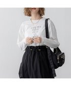 【23区/NIJYUSANKU】の【洗える】レタープリント ロンTEE ホワイト系|ID: prp329100004341752 ipo3291000000032653541