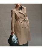 【23区/NIJYUSANKU】の【撥水加工】エアータンブラー TCギャバジン ロング トレンチコート キャメル系|ID: prp329100004341759 ipo3291000000031929833