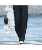 【23区/NIJYUSANKU】の【Oggi3月号掲載/セットアップ対応】ライトクロス ワイドパンツ ブラック系|ID: prp329100004341763 ipo3291000000032312243