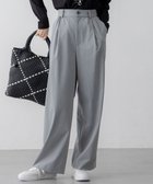 【23区/NIJYUSANKU】の【Oggi3月号掲載/セットアップ対応】ライトクロス ワイドパンツ ライトグレー系|ID: prp329100004341763 ipo3291000000035391221