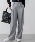 【23区/NIJYUSANKU】の【Oggi3月号掲載/セットアップ対応】ライトクロス ワイドパンツ ライトグレー系|ID: prp329100004341763 ipo3291000000035607654