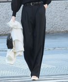 【23区/NIJYUSANKU】の【Oggi3月号掲載/セットアップ対応】ライトクロス ワイドパンツ ブラック系|ID: prp329100004341763 ipo3291000000035607655