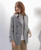 【ジェイ プレス/J.PRESS】の【洗える】Lightストレッチギンガム ダブル トレンチコート ブラック×ライトグレーギンガム系|ID: prp329100004341779 ipo3291000000031988384