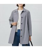 【ジェイ プレス/J.PRESS】の【洗える】Lightストレッチギンガム シングル トレンチコート ブラック×ライトグレーギンガム系|ID:prp329100004341781