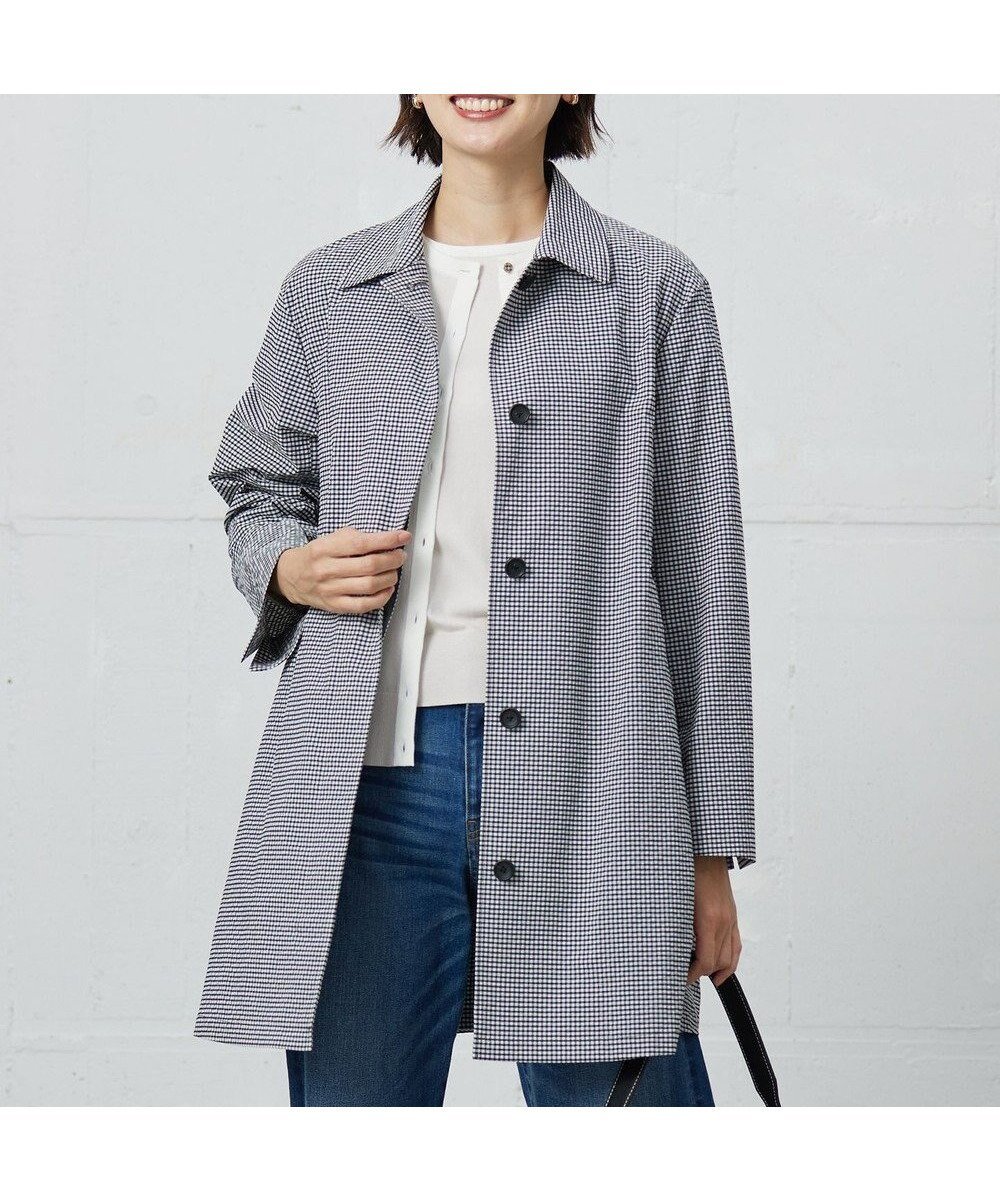 【ジェイ プレス/J.PRESS】の【洗える】Lightストレッチギンガム シングル トレンチコート 人気、トレンドファッション・服の通販 founy(ファニー) 　ファッション　Fashion　レディースファッション　WOMEN　アウター　Coat Outerwear　コート　Coats　ジャケット　Jackets　トレンチコート　Trench Coats　ギンガム　Gingham　ジャケット　Jacket　ストレッチ　Stretch　チェック　Check　夏　Summer　春　Spring　S/S・春夏　Ss・Spring/Summer　洗える　Washable　無地　Plain Color　 other-1|ID: prp329100004341781 ipo3291000000031755083