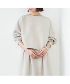 【アンフィーロ 自由区/UNFILO】の【洗える/ストレッチ】BEAUTY FORM JERSEY クロップド トップス グレージュ|ID: prp329100004341816 ipo3291000000031916660