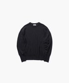 【エイトン/ATON】のWOOSTED WOOL クルーネックセーター 人気、トレンドファッション・服の通販 founy(ファニー) ファッション Fashion レディースファッション WOMEN トップス・カットソー Tops/Tshirt ニット Knit Tops カシミヤ Cashmere コンパクト Compact スリット Slit セーター Sweater バランス Balance 別注 Special Order A/W・秋冬 Aw・Autumn/Winter・Fw・Fall-Winter thumbnail BLACK|ID: prp329100004341941 ipo3291000000030295290