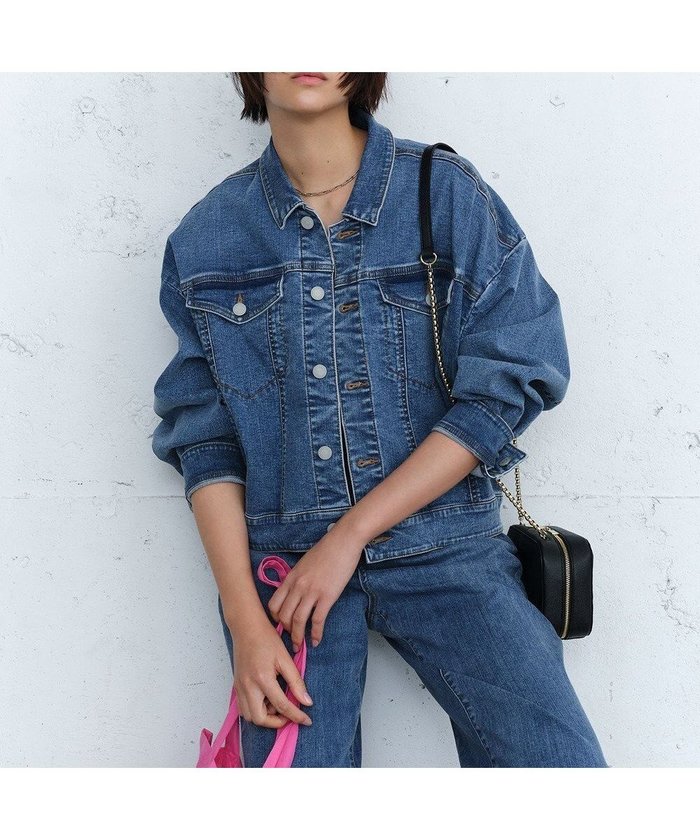 【アンフィーロ 自由区/UNFILO】の【UNFILO DENIM】撥水 デニムジャケット インテリア・キッズ・メンズ・レディースファッション・服の通販 founy(ファニー) https://founy.com/ ファッション Fashion レディースファッション WOMEN アウター Coat Outerwear ジャケット Jackets デニムジャケット Denim Jackets 春 Spring シェイプ Shape ジャケット Jacket ストレッチ Stretch デニム Denim トレンド Trend バランス Balance リラックス Relax S/S・春夏 Ss・Spring/Summer おすすめ Recommend 夏 Summer |ID: prp329100004343013 ipo3291000000031983879