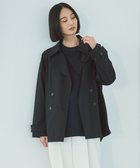 【アンフィーロ 自由区/UNFILO】の【洗える】ショート トレンチコート ネイビー|ID: prp329100004343017 ipo3291000000031988329