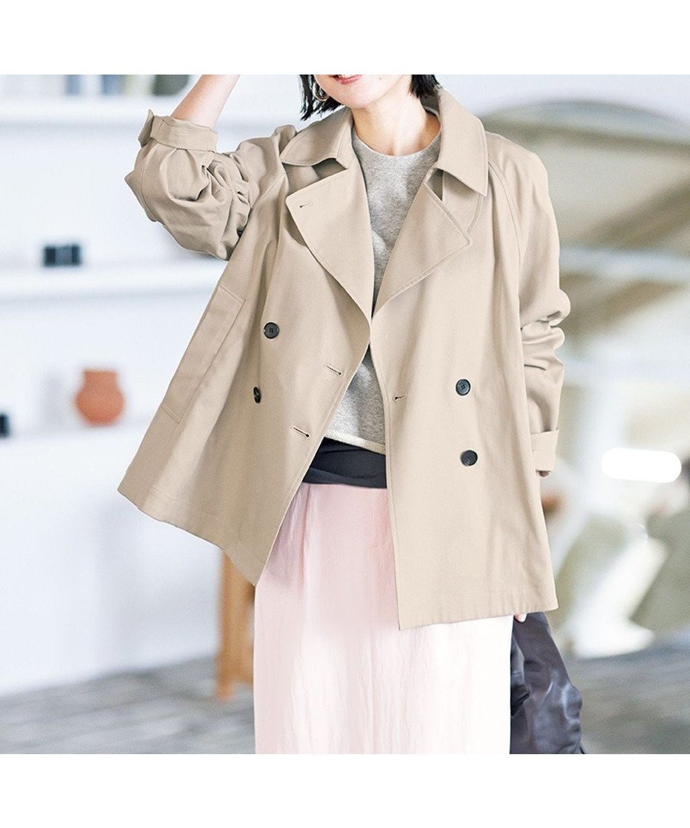 【アンフィーロ 自由区/UNFILO】の【洗える】ショート トレンチコート 人気、トレンドファッション・服の通販 founy(ファニー) 　ファッション　Fashion　レディースファッション　Fashion for Women　アウター　Coat / Outerwear Collection　コート・ロングコート・ピーコート　Long Coats, Peacoats & More　レディースジャケット・軽アウター　Jackets　トレンチコート / 春秋の定番アウター　Trench Coats　インナー　Innerwear　ウォッシャブル　Machine Washable　春　Spring　洗える　Machine Washable　軽量　Lightweight, Ultra Light　ショート　Short, Short Length　ジャケット　Jacket, Outerwear　スタンド　Stand Collar, Upright Stand　ツイル　Twist, Twisted Detail　バランス　Balance, Style Balance　S/S・春夏　SS, Spring/Summer, Warm Season　夏　Summer　エレガント 上品　Elegant　 other-1|ID: prp329100004343017 ipo3291000000033028368