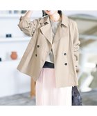 【アンフィーロ 自由区/UNFILO】の【洗える】ショート トレンチコート 人気、トレンドファッション・服の通販 founy(ファニー) ファッション Fashion レディースファッション Fashion for Women アウター Coat / Outerwear Collection コート・ロングコート・ピーコート Long Coats, Peacoats & More レディースジャケット・軽アウター Jackets トレンチコート / 春秋の定番アウター Trench Coats インナー Innerwear ウォッシャブル Machine Washable 春 Spring 洗える Machine Washable 軽量 Lightweight, Ultra Light ショート Short, Short Length ジャケット Jacket, Outerwear スタンド Stand Collar, Upright Stand ツイル Twist, Twisted Detail バランス Balance, Style Balance S/S・春夏 SS, Spring/Summer, Warm Season 夏 Summer エレガント 上品 Elegant thumbnail ベージュ|ID: prp329100004343017 ipo3291000000033028369
